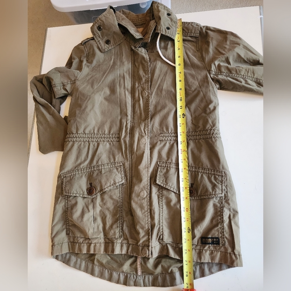 Abercrombie & Fitch Olive Green Utility Jacket XS - Picture 8 of 9